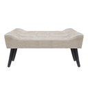 Ver imagem 1 de Banco Estofado Paris 1,20m Suede Bege - Inova Decor Inova Decorações