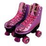 Patins Shine Ajustável com 4 Rodas Roxo Platinado Brilhante - Fenix - 31 - 34 - 1