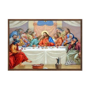 Quadro Decorativo 60x80cm Vidro Santa Ceia Rlg002