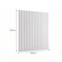Ver imagem 3 de Painel para TV até 65 Polegadas MDF 270cm x 220cm Branco