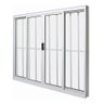 Janela de Alumínio 04 Folhas com Grade Branca - 100x150 - 1