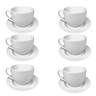 Jogo Com 6 Xícaras De Café Com Pires 100ml Cerâmica - 2
