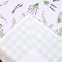 Ver imagem 3 de Toalha de Mesa Tropical Microfibra Estampada 1,50m X 1,50m para 4 Lugares Lavanda