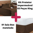 Ver imagem 2 de Kit Protetor Colchão King + 2 Capa Travesseiro Impermeável +