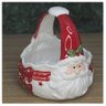 Baleiro Enfeite De Natal Papai Noel Cerâmica 15cm - 1