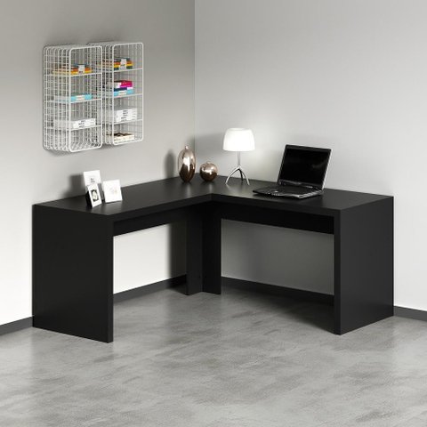 Escrivaninha/Mesa Escritório De Canto Cr25024 Preto