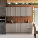 Ver imagem 1 de Cozinha Olivia 4 Peças com Balcão 80cm para Cooktop e Balcão 120cm Flex Poliman Móveis