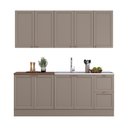 Ver imagem 2 de Cozinha Olivia 4 Peças com Balcão 80cm para Cooktop e Balcão 120cm Flex Poliman Móveis