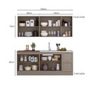 Ver imagem 3 de Cozinha Olivia 4 Peças com Balcão 80cm para Cooktop e Balcão 120cm Flex Poliman Móveis