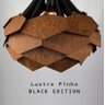 Lustre Pendente em Madeira - Pinho Black - 4