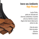 Ver imagem 7 de Lustre Pendente em Madeira - Pinho Black