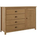 Ver imagem 7 de Cômoda Sapateira para Quarto 4 Gavetas 1 Porta Madeira Maciça Mazzaro F06 Freijó - Lyam Decor