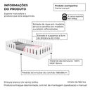 Ver imagem 3 de Cama Cercadinho Infantil Helo MDF Solteiro Branca Acompanha Lençol para Criança Quarto Infantil