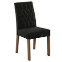 Ver imagem 6 de Conjunto Sala de Jantar Tampo de Vidro 6 Cadeiras Rustic/Preto/Oxford Dinan Madesa