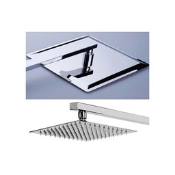 Ducha Fria Área Externa Piscina Jardim Inox Quadrada 38 cm - 5