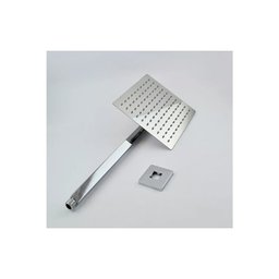 Ducha Fria Área Externa Piscina Jardim Inox Quadrada 38 cm - 6