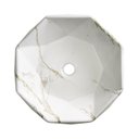 Ver imagem 2 de Cuba de Apoio Redonda 42cm Louça Murano Bela Metais