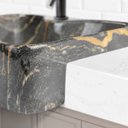 Ver imagem 2 de Cuba de Semi Encaixe Retangular 48cm Louça Sicília Bela Metais