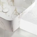 Ver imagem 2 de Cuba de Semi Encaixe Retangular 48cm Louça Sicília Bela Metais