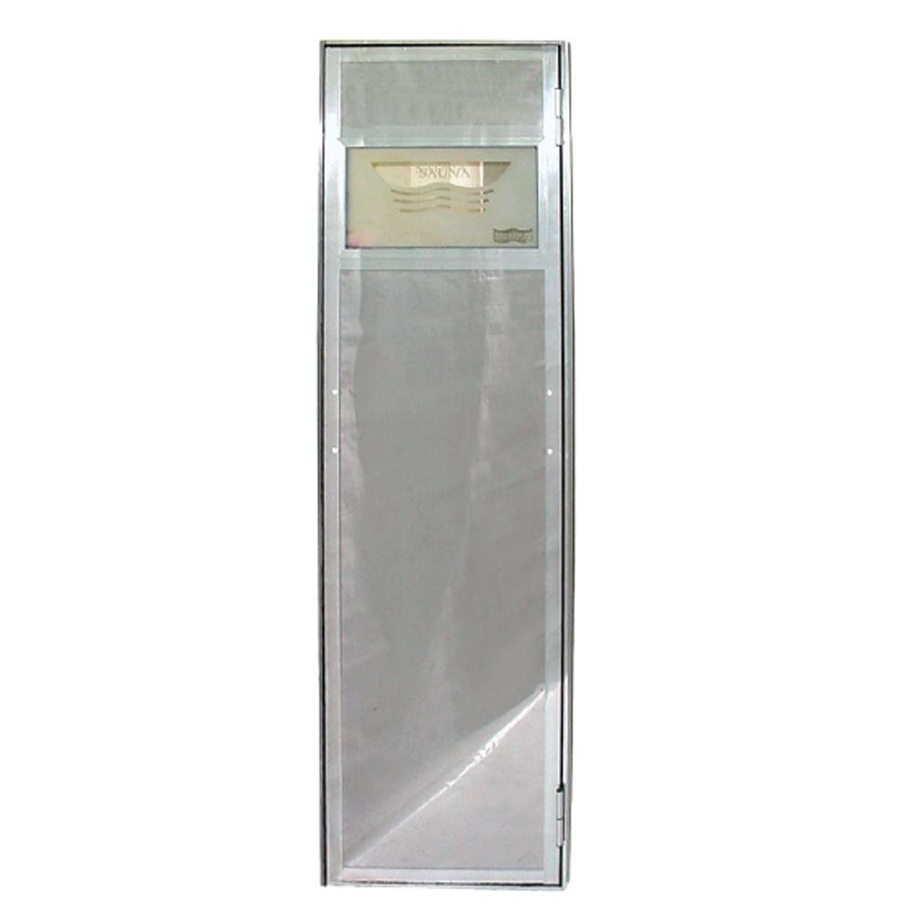 Porta de Aco Inox 0,57 X 1,90 P/ Sauna a Vapor C Batente - Sodramar - 1