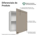 Ver imagem 3 de Armário Aéreo 60 Cm 1 Porta Branco/crema Vik Madesa