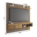 Ver imagem 3 de Painel Tv 65 Pol 180cm Bancada Suspensa Ripado Luana Fendi/buriti C01 - D’Rossi