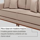 Ver imagem 5 de Sofá Fixo 4 Lugares Verona 2,36m Linho Creme