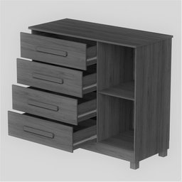 Cômoda com Sapateira 4 Gavetas 1 Porta Grécia:branco Nature - 3