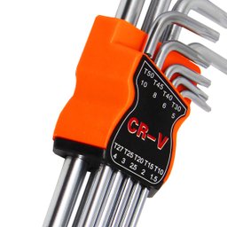 Jogo De Chave 9 Peças Torx Profissional Curta Em L Aço - 6