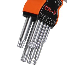Jogo De Chave 9 Peças Torx Profissional Curta Em L Aço - 7