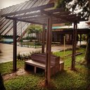 Ver imagem 6 de Pergolado em Madeira Plástica Maciça Marrom com 7 Peças na Cobertura 100% Reciclado 3m / Lc-39 Lanci