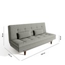 Ver imagem 6 de Sofá Cama 3 Lugares Sofanete 189Cm Cinza