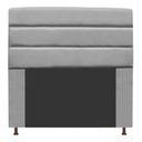Ver imagem 1 de Cabeceira Estofada Turim 100CM Solteiro Suede Cinza - D A DECOR