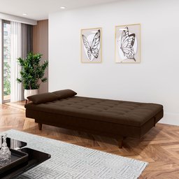 Sofá Cama 3 Lugares 190Cm Sofanete Nabalina - 1