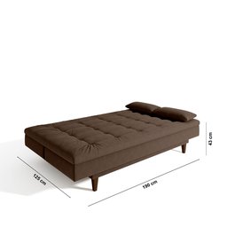 Sofá Cama 3 Lugares 190Cm Sofanete Nabalina - 4