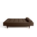 Ver imagem 2 de Sofá Cama 3 Lugares 190Cm Sofanete Nabalina Marrom