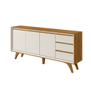 Ver imagem 1 de Buffet Vertex 3 Portas 3 Gavetas Off White Naturalle