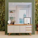 Ver imagem 4 de Buffet Vertex 3 Portas 3 Gavetas Off White Naturalle