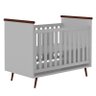 Berço Mini Cama Retrô Alice Cinza - Pr Baby - 1