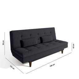 Sofá Cama 3 Lugares Sofanete 189Cm  - 7