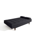 Ver imagem 6 de Sofá Cama 3 Lugares Sofanete 189Cm Preto