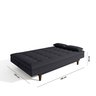 Sofá Cama 3 Lugares Sofanete 189Cm  - 5