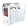 Porta Revisteira Branco chão Jonais Livros Fibra Sintética - 1