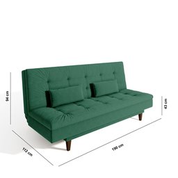 Sofá Cama 3 Lugares Sofanete 189Cm  - 7