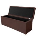 Ver imagem 4 de Recamier Bau Estofado Casal King Padrão Anita 195 Cm Veludo