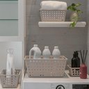 Ver imagem 5 de Cesta Organizadora Coza One Grande 4,7 Litros Light Gray Lavanderia Closet