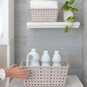 Ver imagem 4 de Cesta Organizadora Coza One Grande 4,7 Litros Light Gray Lavanderia Closet
