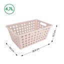 Ver imagem 3 de Cesta Organizadora Coza One Grande 4,7 Litros Light Gray Lavanderia Closet