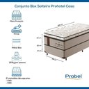 Ver mais imagens de Conjunto Box Solteiro Mola Probel Prohotel Casa (88x188x66cm)
