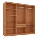 Ver imagem 5 de Guarda-Roupa Casal 100% MDF com 6 Portas e 2 Gavetas 180cm Multimóveis CR35523 Madeirado